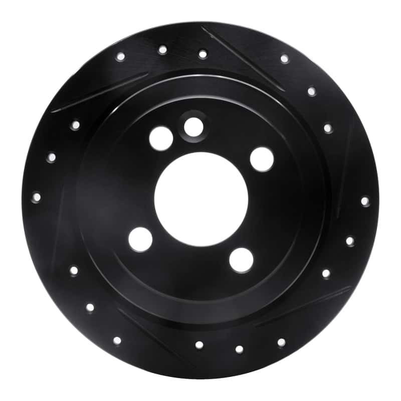 R1 Concepts — R1 02-15 Mini Cooper (Excl Clubman) Rear Right Drilled & Slotted Black Brake Rotor
R1 Brake Rotor Drill - view 1