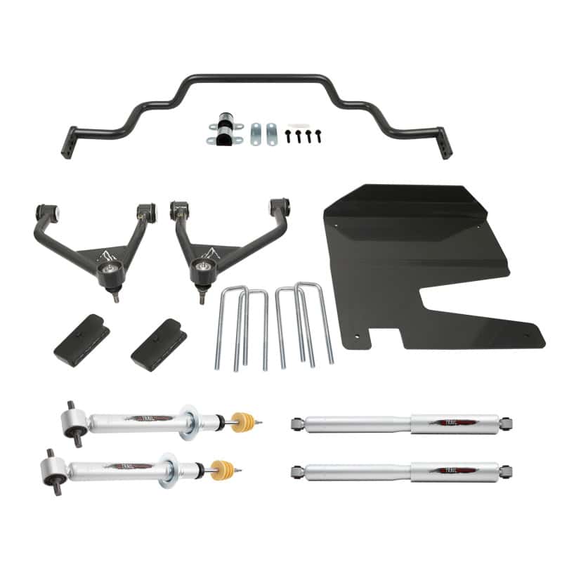 Belltech — Belltech 19-20 Silverado / Sierra 4wd 4in Lift Kit with Front Sway Bar
LIFT KIT - view 2