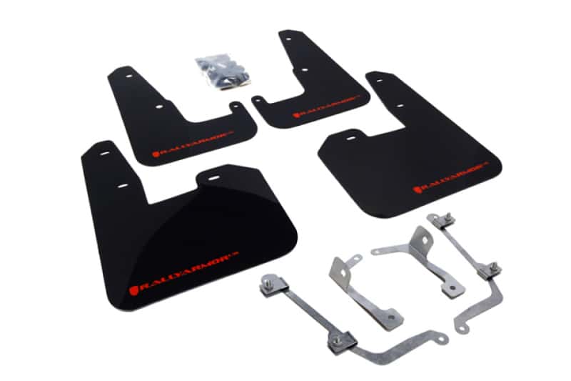 Rally Armor — Rally Armor 08-11 Subaru STI (Hatch Only) / 11-14 WRX (Hatch Only) Black UR Mud Flap w/Red Logo
Mud Flap - view 1