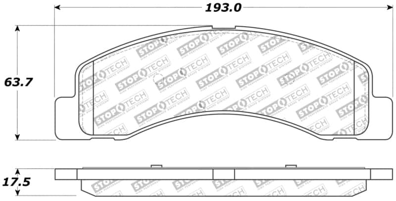 Stoptech — StopTech Performance Brake Pads
Sprt Brk Pad W/Hdwr - view 6
