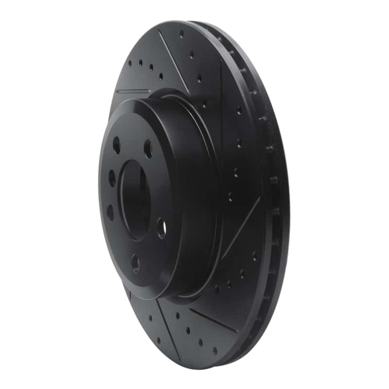 R1 Concepts — R1 04-10 BMW X3 Front Right Drilled & Slotted Black Brake Rotor
R1 Brake Rotor Drill - view 2