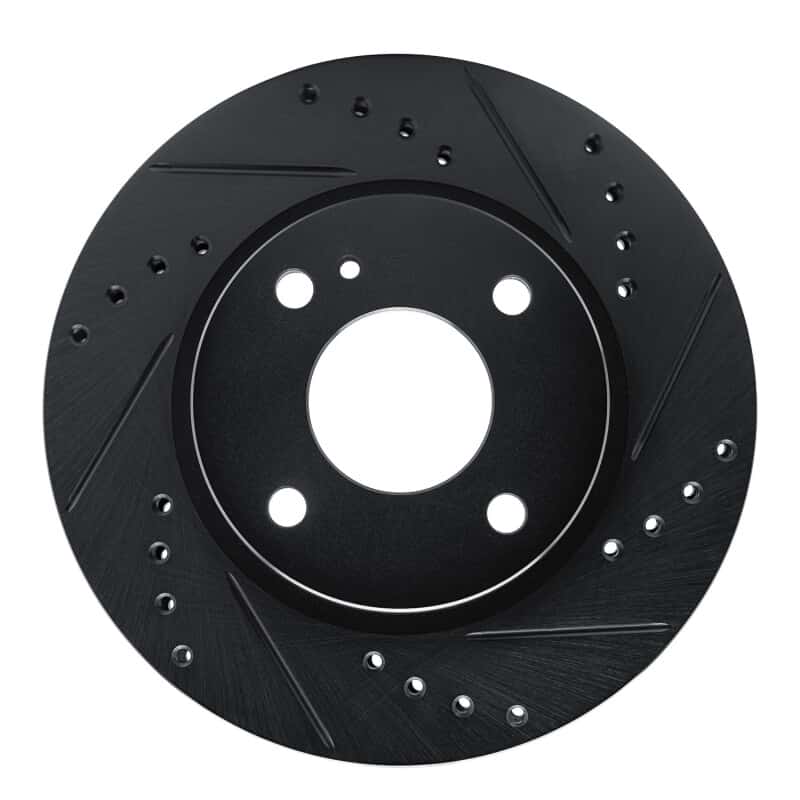 R1 Concepts — R1 11-19 Ford Fiesta (USA/Canada) Front Right Drilled & Slotted Black Brake Rotor
R1 Brake Rotor Drill - view 1