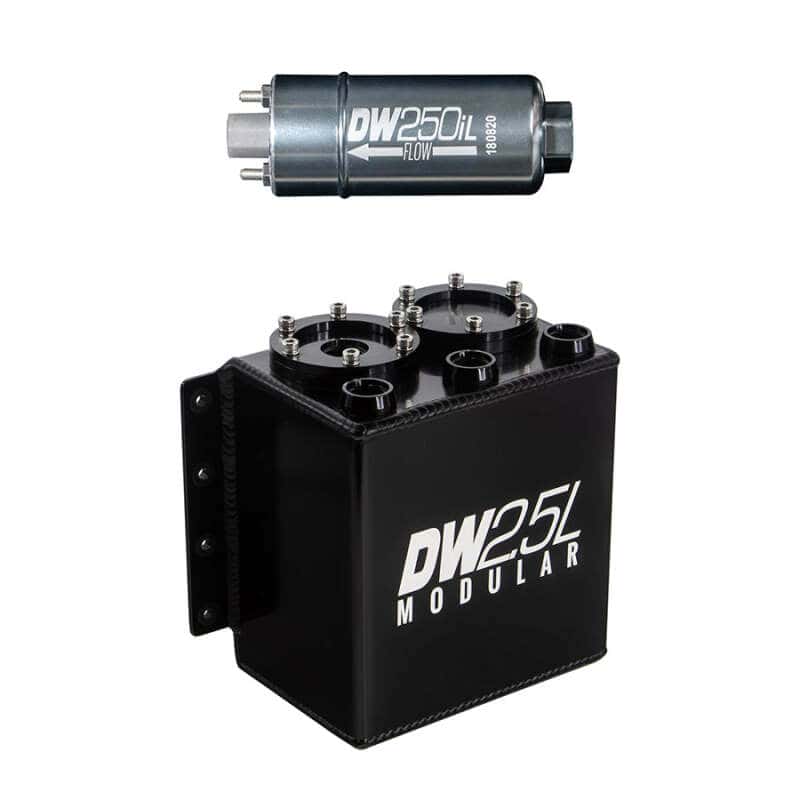 DeatschWerks — DeatschWerks 2.5L Modular Surge Tank (Incl. 1 DW250iL In-Line Fuel Pump) - view 2