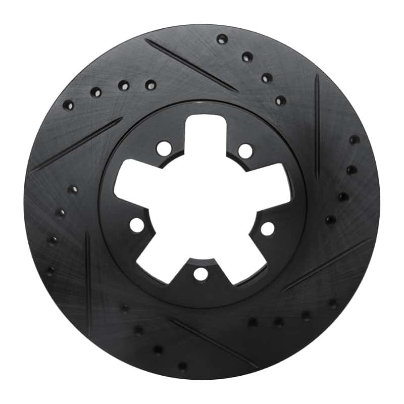 R1 Concepts — R1 1984-1989 Nissan 300ZX Front Right Drilled & Slotted Black Brake Rotor
R1 Brake Rotor Drill - view 1