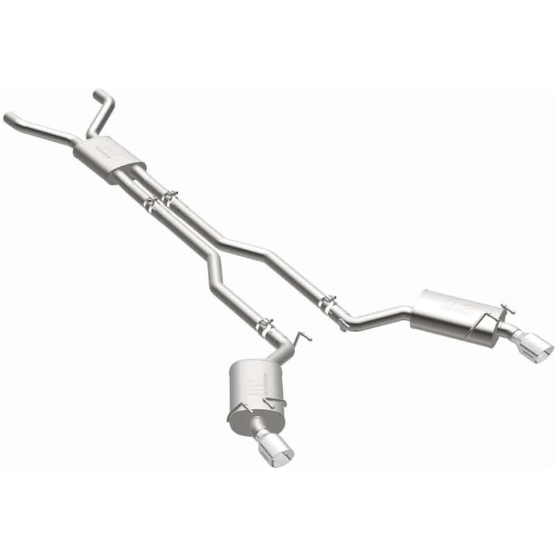 Magnaflow — MagnaFlow Cat-Back Stainless Dual Split Rear Exit 4in Polished Tips 11-15 Chevy Camaro 3.6L V6
Cat-Back - view 1