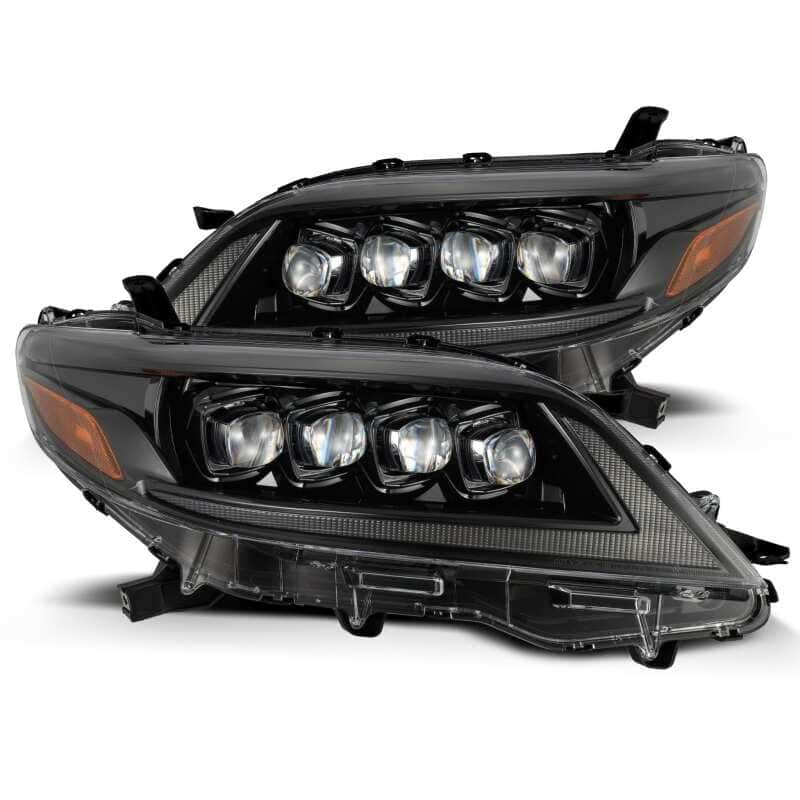 AlphaRex — AlphaRex 11-21 Toyota Sienna LUXX LED Proj Headlights Plank Style Alpha Black w/Seq Signal/DRL
Projector Headlights - view 1
