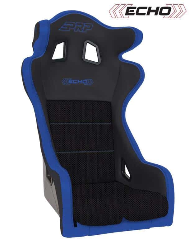 PRP Seats — PRP Echo Composite Seat- Black/Blue (PRP Blue Outline/Delta Blue- Blue Stitching) - view 2