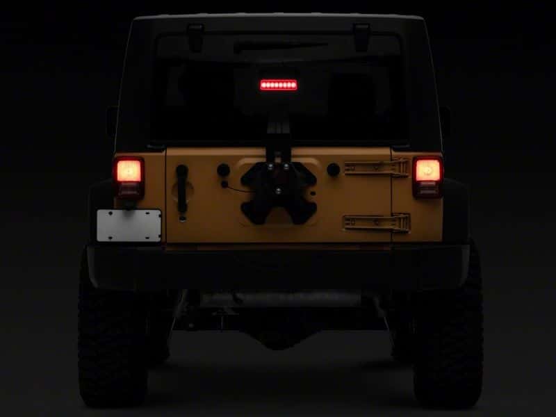 Raxiom — Raxiom07-18 Jeep Wrangler JK Axial Series Hyper Flash LED Third Brake Light- Red
Light - view 3