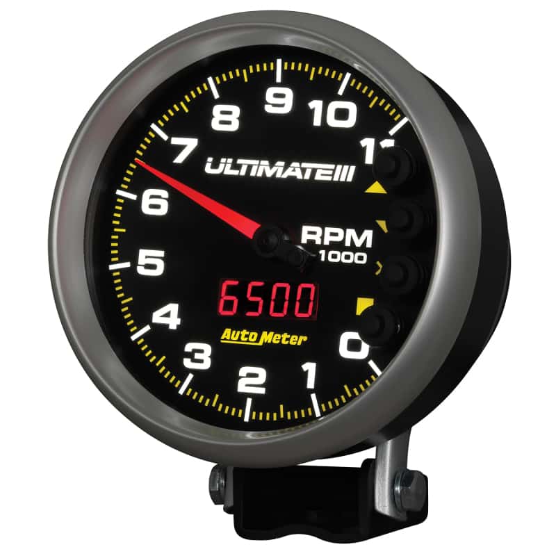 AutoMeter — AutoMeter Gauge Tach 5in. 11K RPM Pedestal Datalogging Ultimate IIi Playback Black
5" ULTIMATE III PLAY - view 9