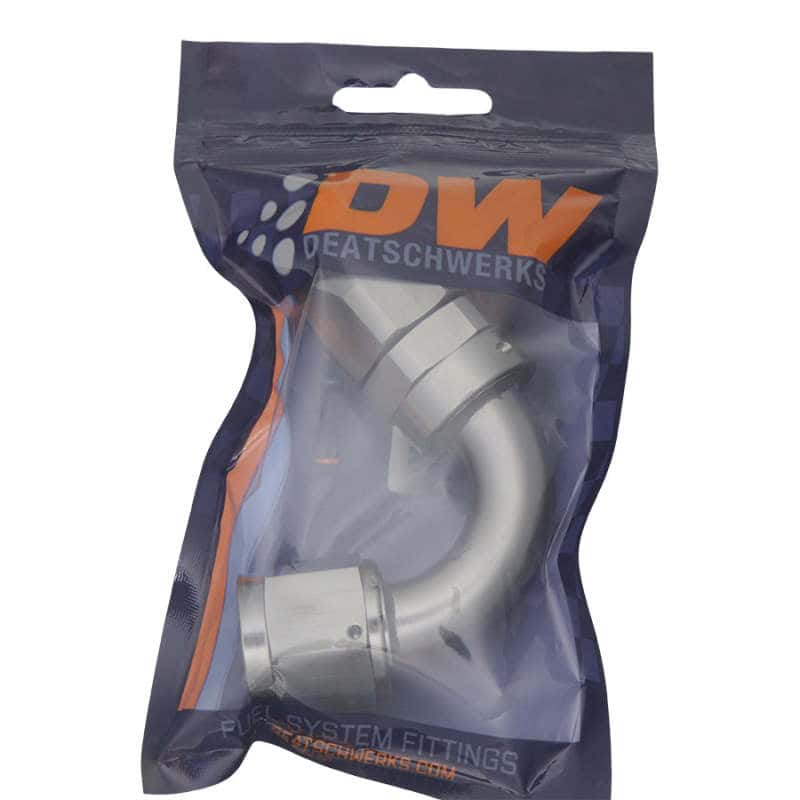 DeatschWerks — DeatschWerks 10AN Female Swivel 120-Degree Hose End CPE - Anodized Titanium - view 1
