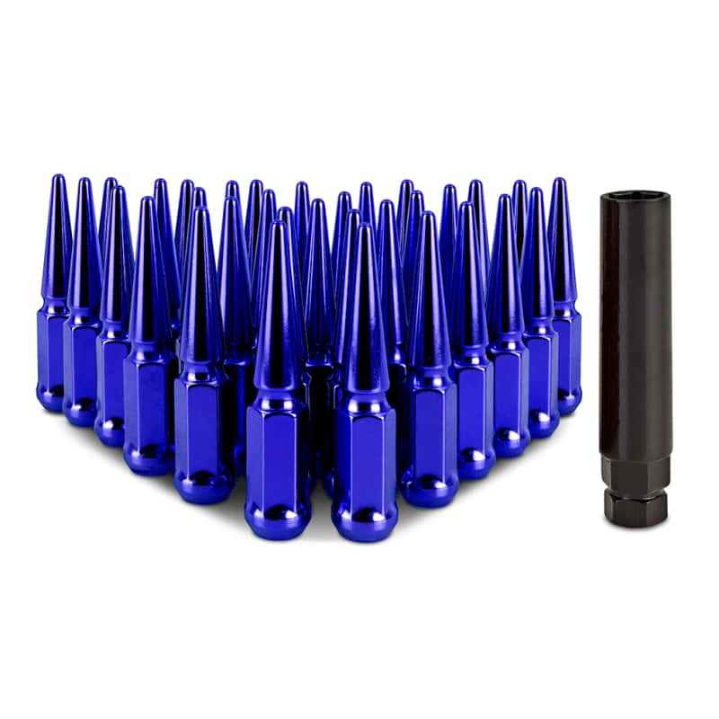 Mishimoto — Mishimoto Mishimoto Steel Spiked Lug Nuts M14 x 1.5 32pc Set Blue
Spiked Lug Nuts - view 1