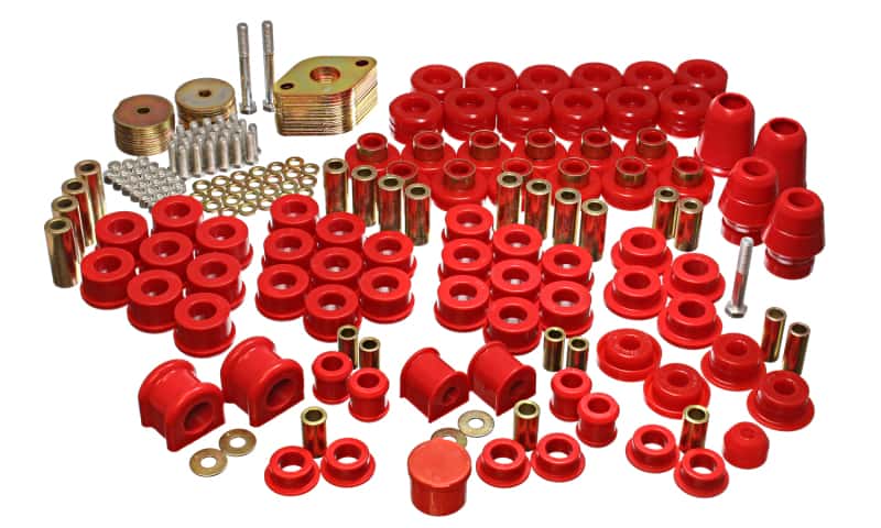 Energy Suspension — Energy Suspension 07-11 Jeep JK 4dr Red Hyper-Flex Master Bushing Set
Master Bushing Kit - view 4