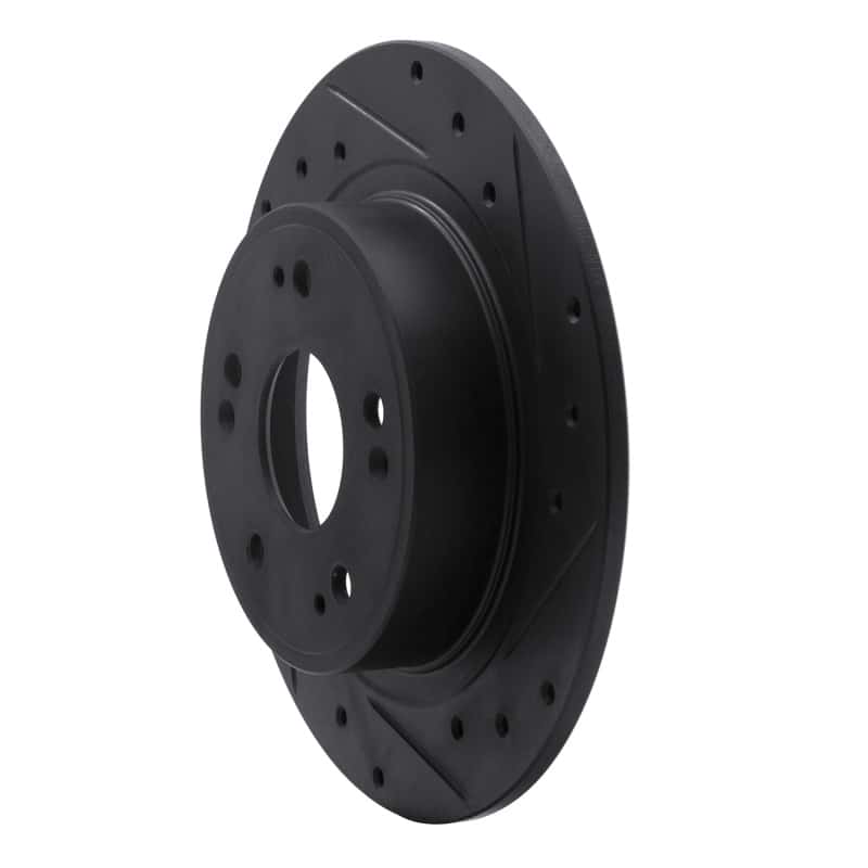 R1 Concepts — R1 05-17 Honda Accord Rear Right Drilled & Slotted Black Brake Rotor
R1 Brake Rotor Drill - view 2