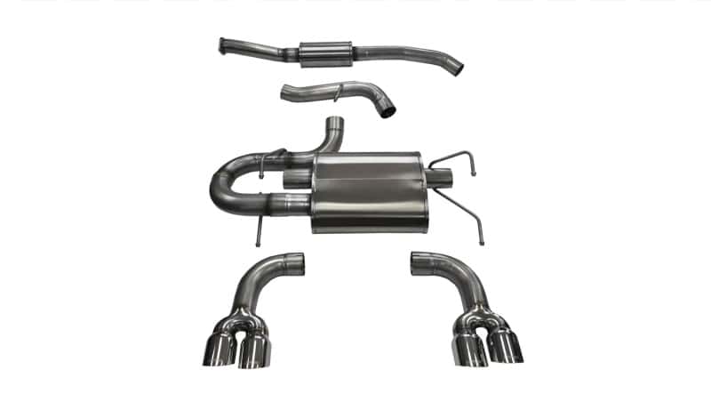 CORSA Performance — Corsa 2008-2014 Subaru Impreza Hatchback STI 2.5L Turbo Manual Polished Sport Cat-Back Exhaust
Exhaust - view 1