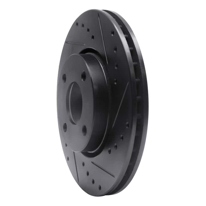 R1 Concepts — R1 98-04 Ford Contour Front Right Drilled & Slotted Black Brake Rotor
R1 Brake Rotor Drill - view 2