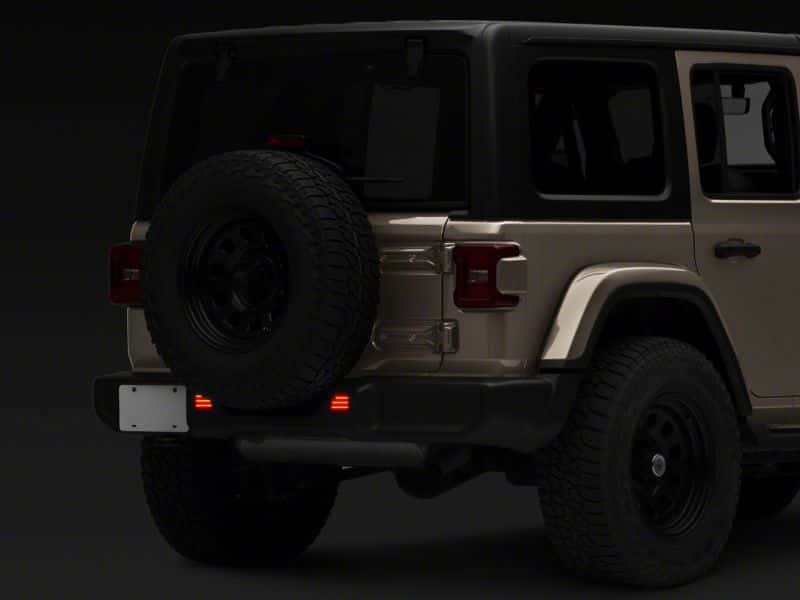 Raxiom — Raxiom 18-23 Jeep Wrangler JL Moab Rubicon Sahara Axial LED Rear Bumper Reflector Lights- Smoked
Lights - view 7