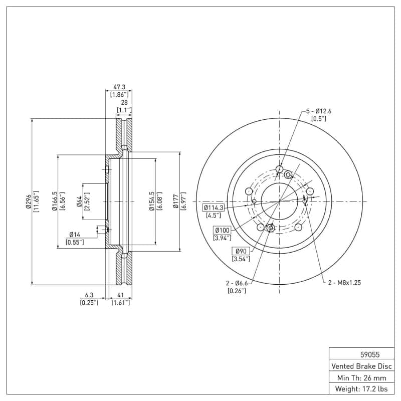 DFC — DFC 07-16 Acura RDX Front GeoSPEC Coated Rotor
DFC Brake Rotor - view 6