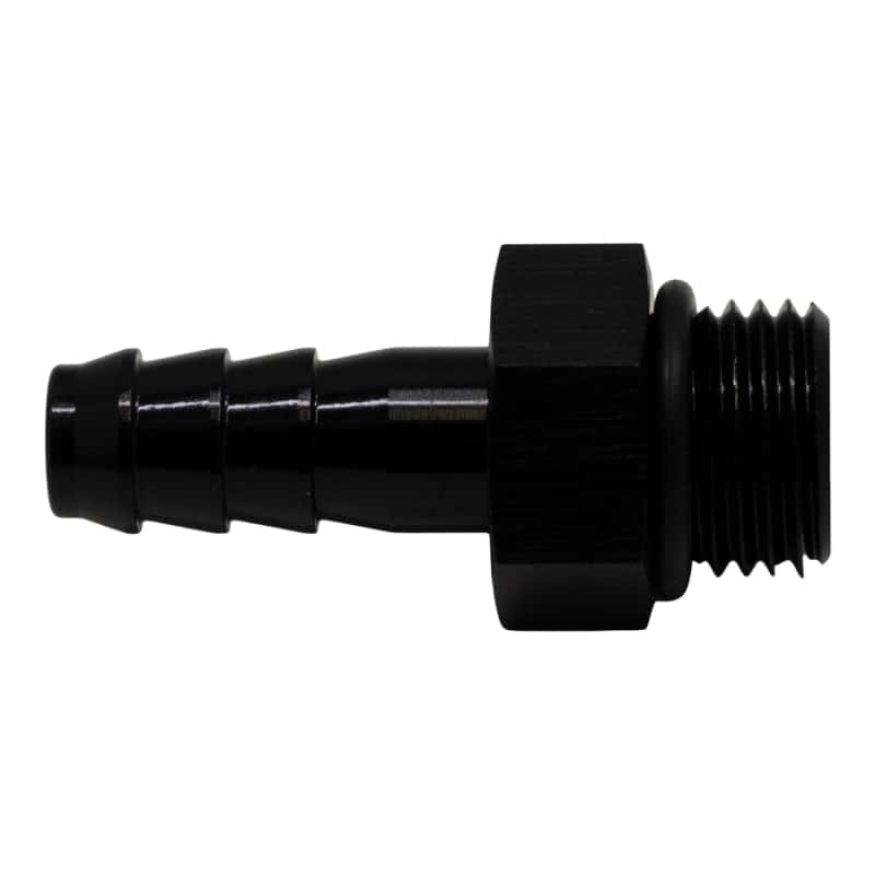 DeatschWerks — DeatschWerks 6AN ORB Male to 5/16in Male Triple Barb Fitting (Incl O-Ring) - Anodized Matte Black
Lines & Fittings - view 1