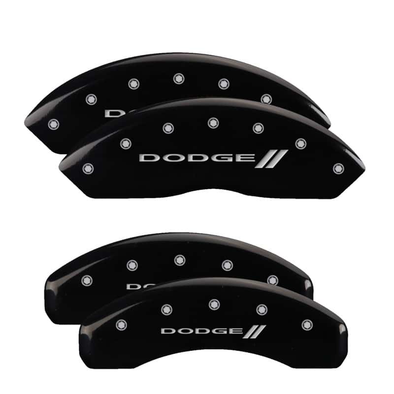MGP — MGP 4 Caliper Covers Engraved Front & Rear With stripes/Dodge Black finish silver ch
Caliper Covers - view 1