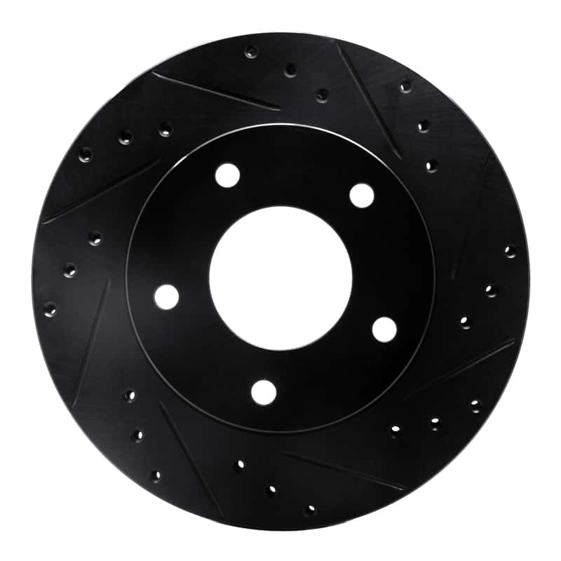 R1 Concepts — R1 77-80 Buick LeSabre Rear Right Drilled & Slotted Black Brake Rotor
R1 Brake Rotor Drill - view 1