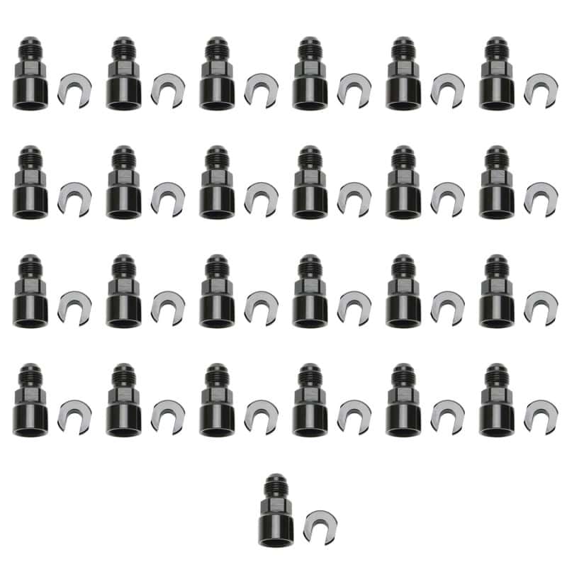 Russell — Russell Performance Adapter -6 AN Male to 5/16in Quick Disconnect Female Screw - Black (Bulk Pkg 25)
Adapter Fitting - view 1