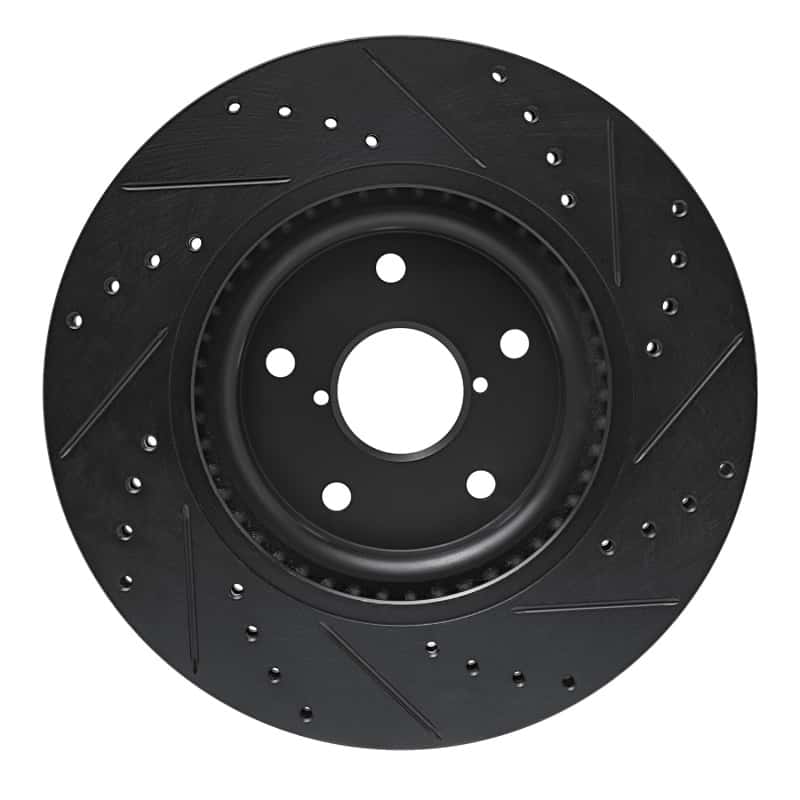 R1 Concepts — R1 20-25 Subaru WRX Front Left Drilled & Slotted Black Brake Rotor
R1 Brake Rotor Drill - view 5