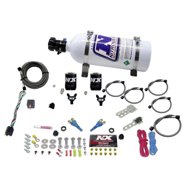 Nitrous Express — Nitrous Express Dual Nozzle Sport Compact Nitrous Kit (35-50-75HP) w/5lb Bottle
Injection System Kit
N2OSys - view 1
