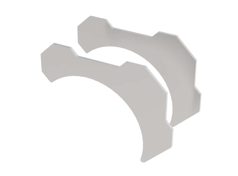 Borla — Borla 3in T-304 Stainless Steel Pipe/ Tube Bracket Kit (2 pieces)
Mounting Bracket - view 1