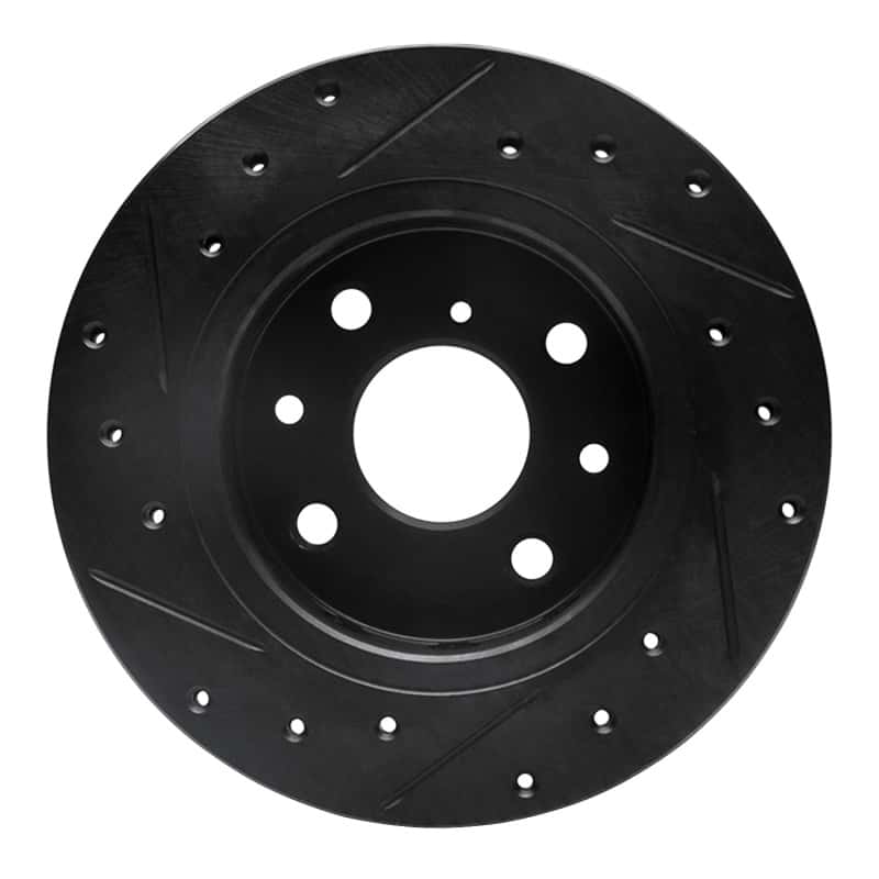 R1 Concepts — R1 94-00 Kia Spectra Front Right Drilled & Slotted Black Brake Rotor
R1 Brake Rotor Drill - view 5