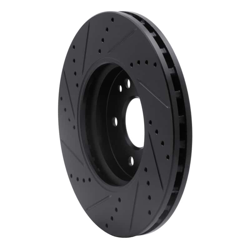 R1 Concepts — R1 96-11 Chrysler Crossfire Front Right Drilled & Slotted Black Brake Rotor
R1 Brake Rotor Drill - view 4