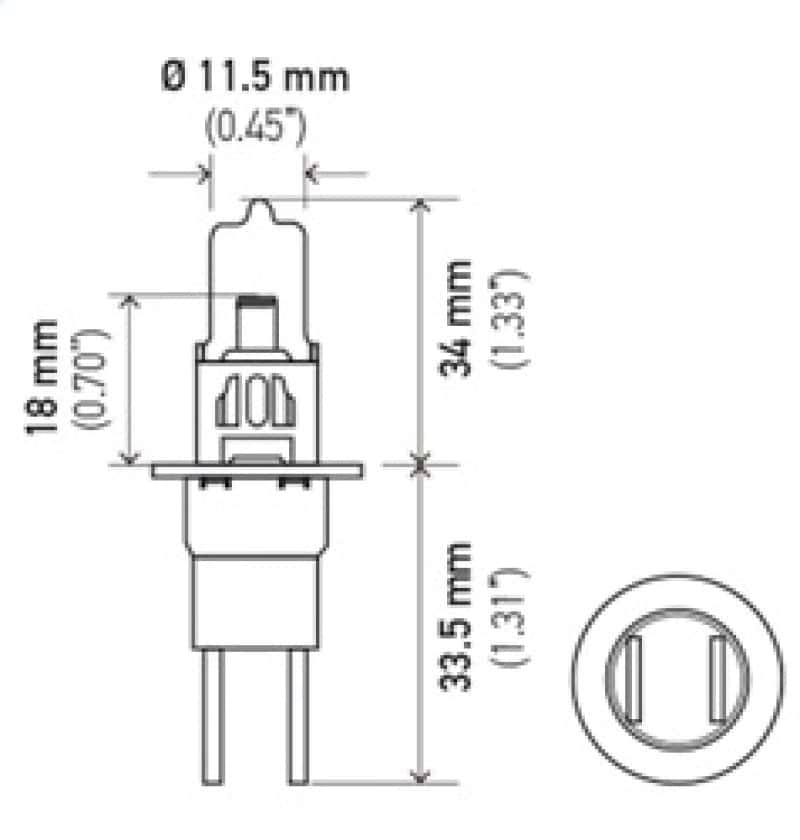 Hella — Hella Bulb H3C 12V 80W Xen Wht Xb (2)
H3C Halogen Bulb - view 12