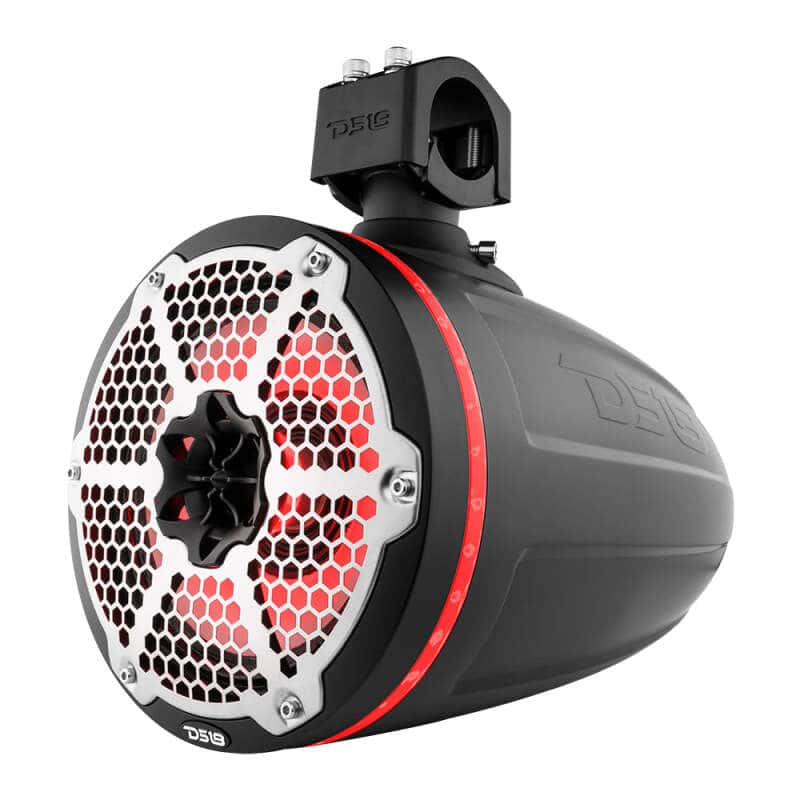 DS18 — DS18 Marine And Powersports Towers 8in 1in Driver 180 Watts RMS RGB LED Lights Black - view 7