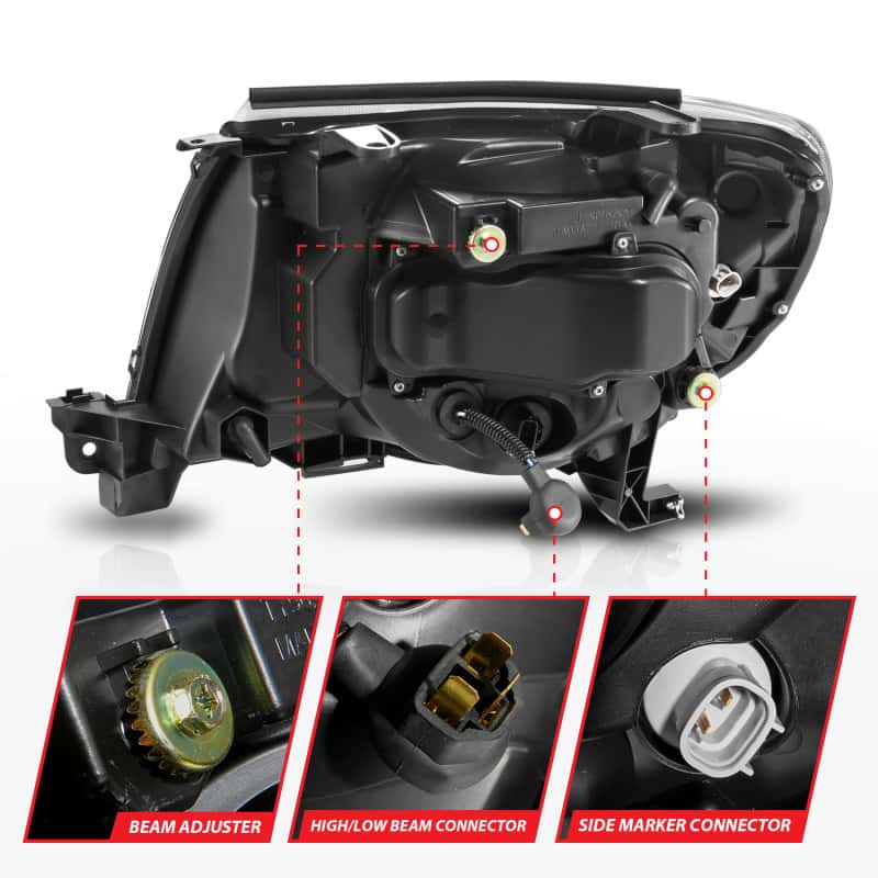 ANZO — ANZO 05-11 Toyota Tacoma Projector Headlights w/Light Bar Switchback Black Housing
Head Light Set
HdLtSet - view 5