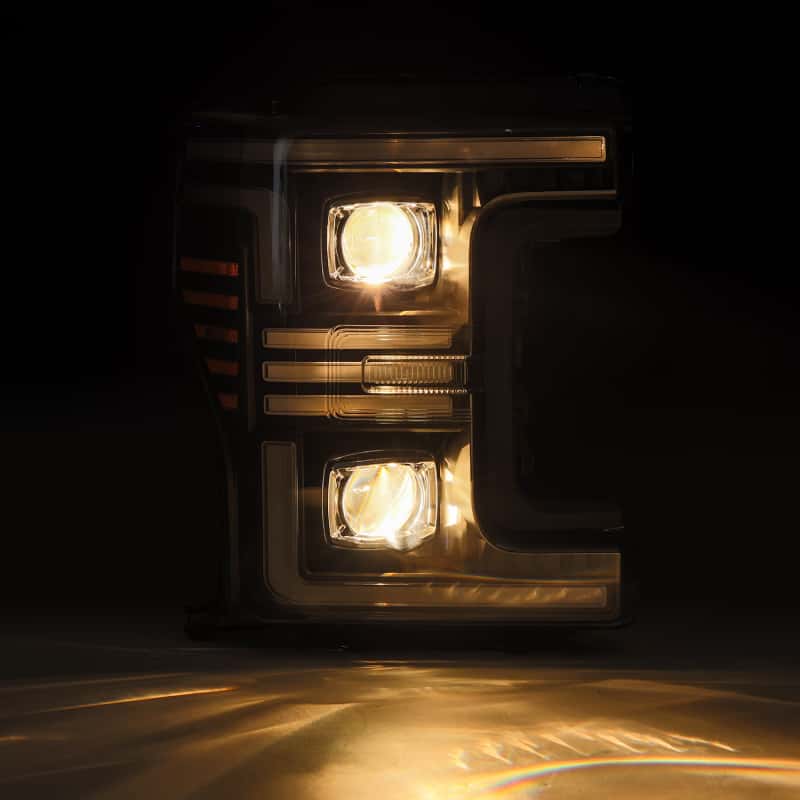 AlphaRex — AlphaRex 17-19 Ford F-250/350/450/550  Super Duty PRO-Series Proj Headlights Black w/SeqSig & DRL
Projector Headlights - view 8