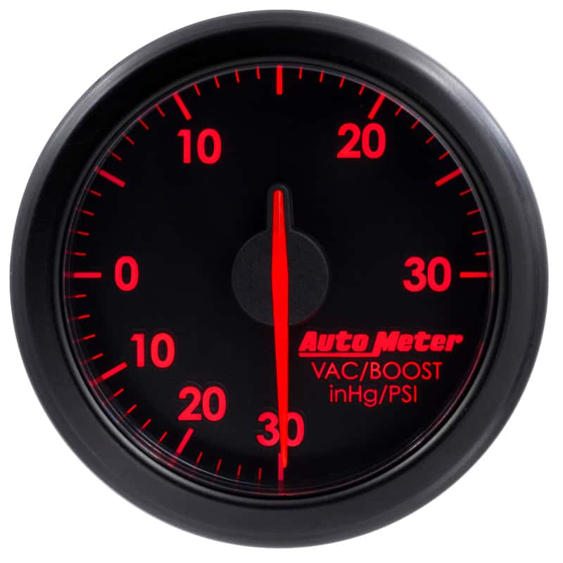 AutoMeter — Autometer Airdrive 2-1/6in Boost/Vac Gauge 30in HG/30 PSI - Black
GA 2" BST/V ARDRV BK - view 11