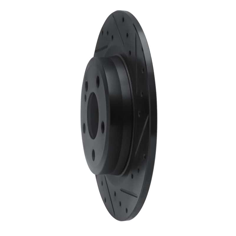 R1 Concepts — R1 12-20 Mercedes-Benz SLC300 Rear Right Drilled & Slotted Black Brake Rotor
R1 Brake Rotor Drill - view 2