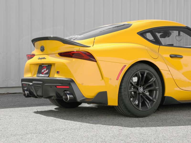 aFe — aFe POWER Takeda 2021 Toyota Supra 2.0L (t) 2.5in-3in 304 SS CB Exhaust w/ Carbon Tips
Cat-Back Exhaust - view 5