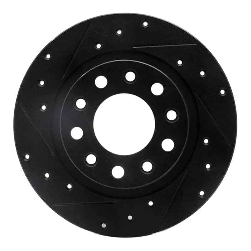 R1 Concepts — R1 03-17 Dodge Viper Rear Left Drilled & Slotted Black Brake Rotor
R1 Brake Rotor Drill - view 1