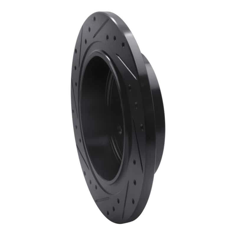 R1 Concepts — R1 04-08 Chrysler Pacifica Rear Right Drilled & Slotted Black Brake Rotor
R1 Brake Rotor Drill - view 4