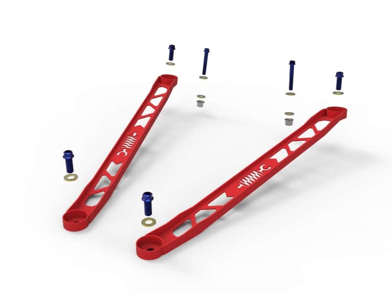 aFe — aFe CONTROL 304 Stainless Steel Front Suspension Strut Brace Red - Toyota GR Supra (A90) 20-21
Front Strut Brace - view 4