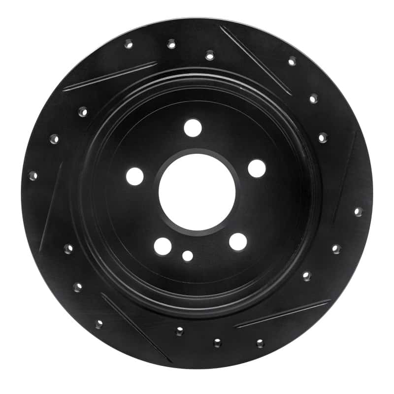 R1 Concepts — R1 98-05 Mercedes-Benz ML320 Rear Left Drilled & Slotted Black Brake Rotor
R1 Brake Rotor Drill - view 5