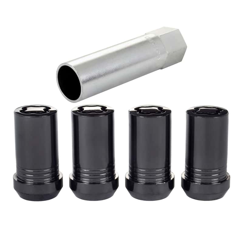 McGard — McGard Wheel Lock Nut Set - 4pk. (Tuner / Cone Seat) M14X1.5 / 22mm Hex / 1.648in. Length - Black - view 1