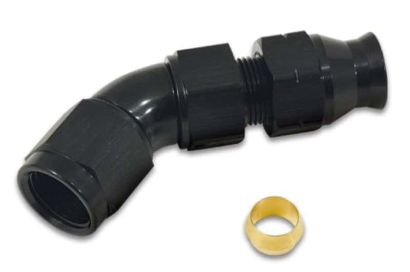 Vibrant — Vibrant 45 Degree 3/8in Tube to Female 6AN Adapter
-6ANFM-3/8"Tube45Deg - view 3
