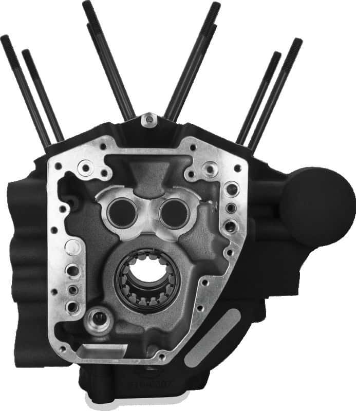 S&S Cycle — S&S Cycle 07-16 BT Engines w/ 4-1/8in Bore Super Stock T2 Crankcase - Wrinkle Black - view 1