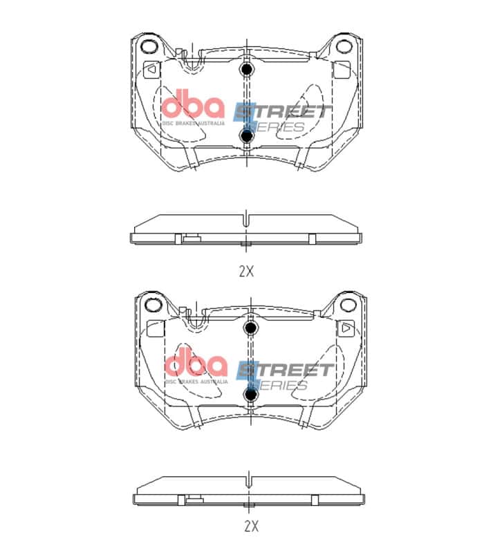 DBA — DBA 2017+ Audi Q5 TDB TFSi (FY) Street Series Front Brake Pads
Brake Pad - view 1