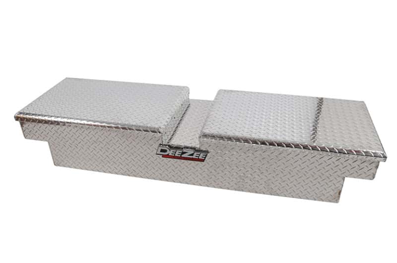Dee Zee — Dee Zee Universal Tool Box - Red Crossover - Double BT Alum Mid Size
ToolBxTrkBedRTR - view 7