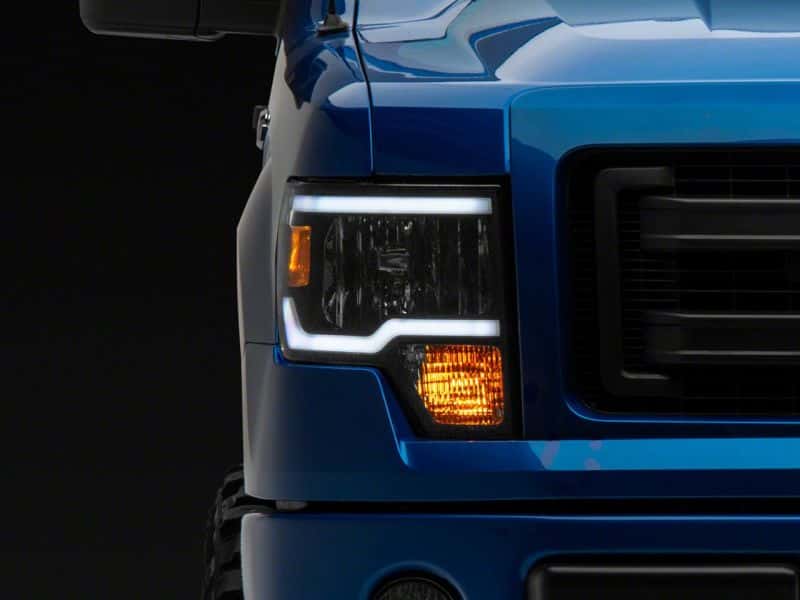 Raxiom — Raxiom 09-14 Ford F-150 Axial Series Headlight w/ SEQL LED Bar- Blk Housing (Clear Lens)
Headlights - view 6