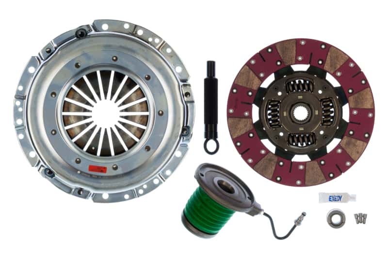 Exedy — Exedy 2011-2016 Ford Mustang V8 Stage 2 Cerametallic Clutch Cushion Button Disc Inc Slave
Stage 2 Clutch Kit
Clutch Kit - view 1