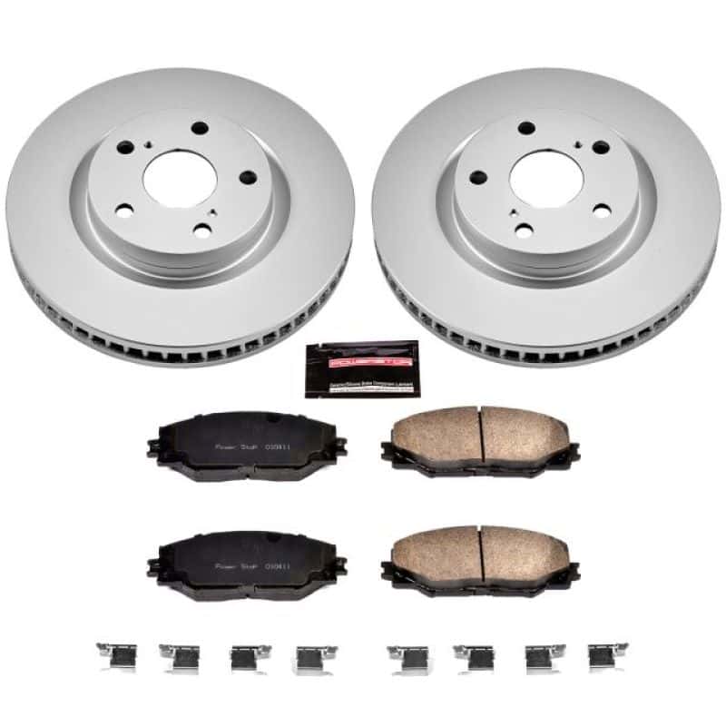 PowerStop — Power Stop 09-10 Pontiac Vibe Front Z17 Evolution Geomet Coated Brake Kit - view 1