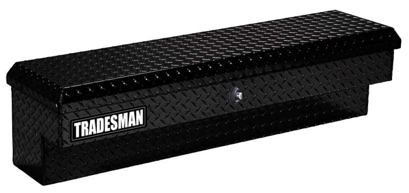 Tradesman — Tradesman Aluminum Side Bin Truck Tool Box w/Push Button (70in.) - Black - view 1